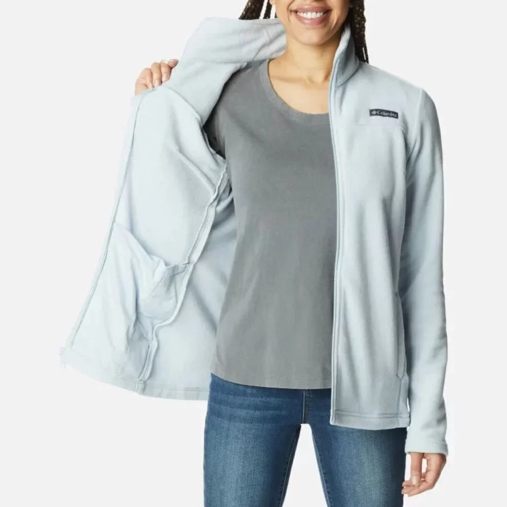 Women's Columbia Grey Castle Dale Full Zip Fleece Jacket Size: M - Picture 5 of 6